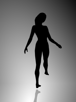 Spinning lady